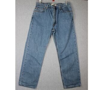 Levis 505 Mens Regular Fit 38X32 Denim‎ Jeans